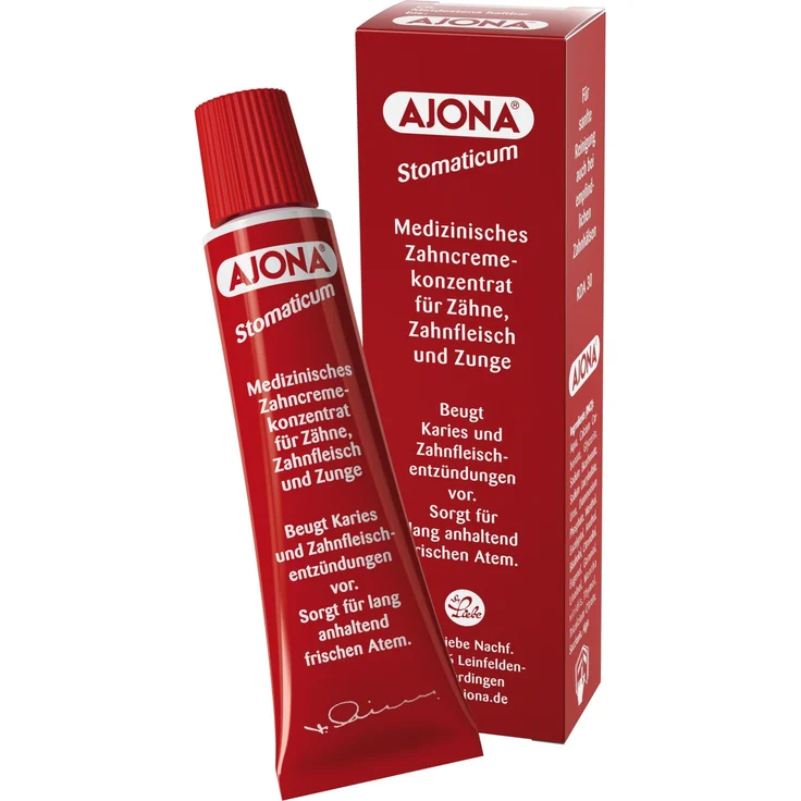 Ajona Medizinisches Zahncremekonzentrat für Zähne, Zahnfleisch & Zunge, 25 ml – Bild 3