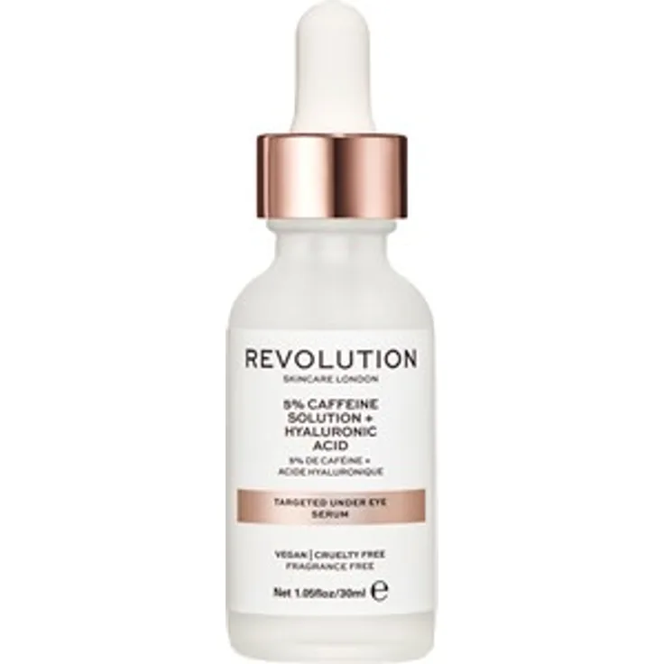 Revolution Skincare Gesichtspflege Seren und Öle 5% Caffeine Solution + Hyaluronic Acid Targeted Under Eye Serum 30 ml