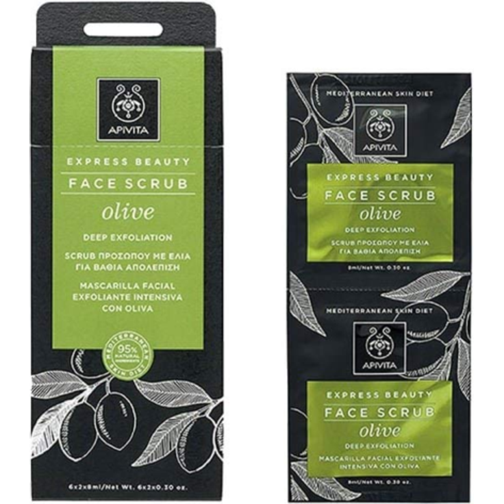 Apivita Face Scrub with Olive 16 ml, für Mischhaut geeignet