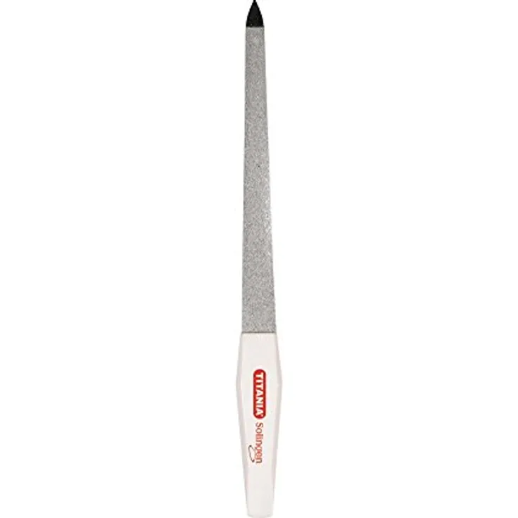 Titania Saphir-Nagelfeile 17 cm, zur Mani- und Pediküre, 170 mm, gewölbt, Verchromt