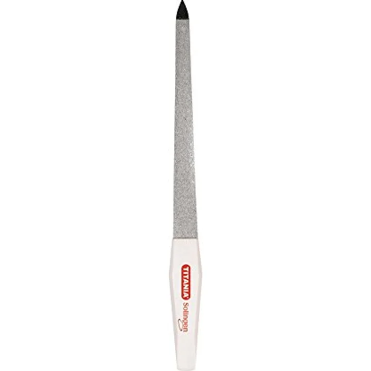 Titania Saphir-Nagelfeile 17 cm, zur Mani- und Pediküre, 170 mm, gewölbt, Verchromt – Bild 1
