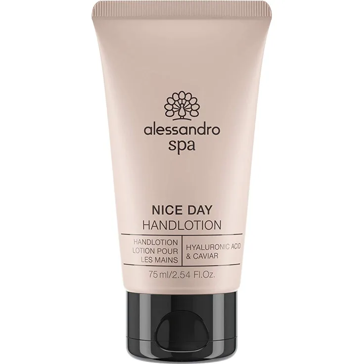 alessandro Spa Nice Day Handcreme Leichte Handlotion mit Hyaluronsäure und Kaviar 75 ml