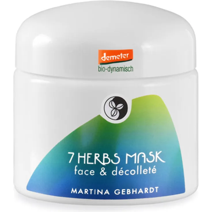 Martina Gebhardt Naturkosmetik 7 Herbs Mask - Face & Decolletee 100 ml mit feuchtigkeitsspendender Wirkung