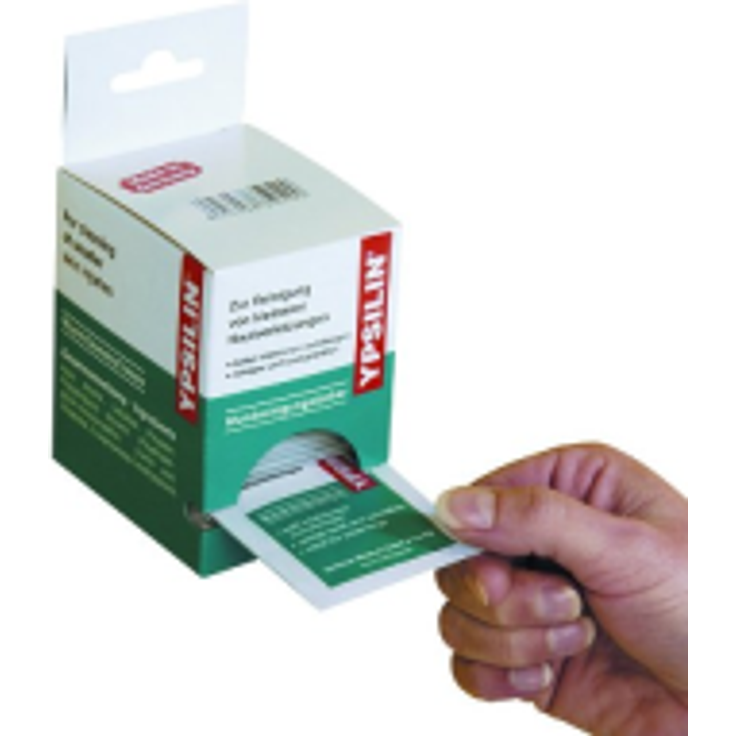 Holthaus Medical Ypsilin Wundreinigungstücher 40 Stk. - 14,0 x 19,0 cm - einzel versiegelt - weiß (35040)