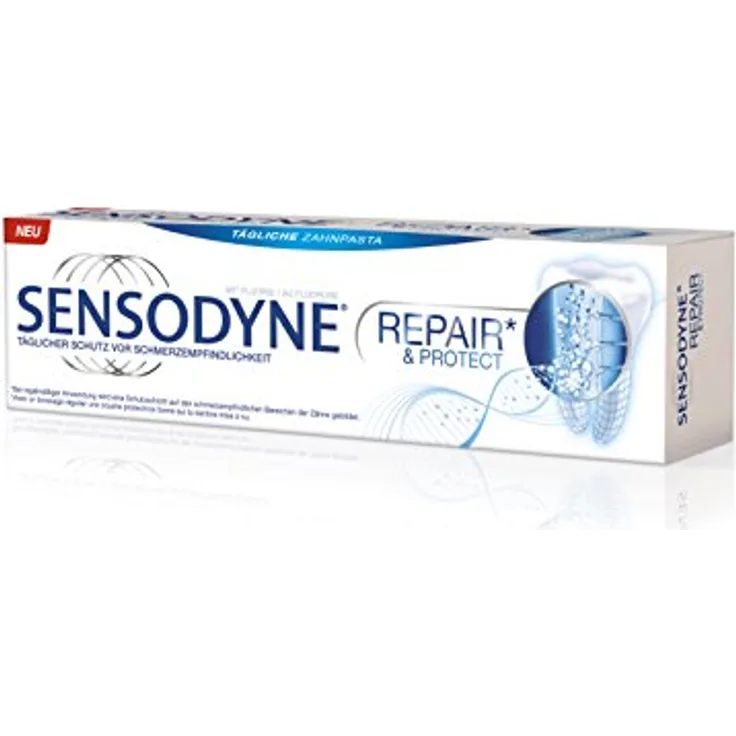 Sensodyne Repair und Protect 6 x 75 ml, für saubere & gesunde Zähne