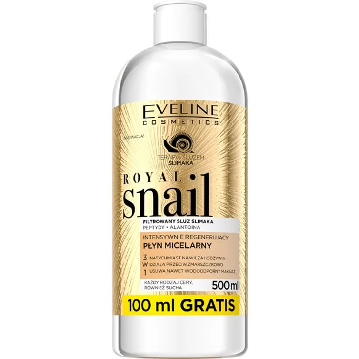 Eveline Royal Snail Intensiv Regenerierendes Mizellenwasser 500 ml mit einer reinigenden Wirkung