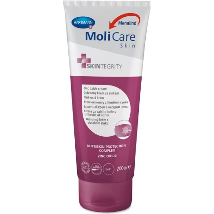 MoliCare Skin Zinkoxidcreme reizlindernd + entzündungshemmende Wirkung 200 ml – Bild 1