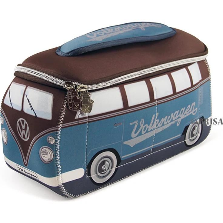 Vw Bulli T1 Neopren 3D Universaltasche Petrol Braun – Bild 1
