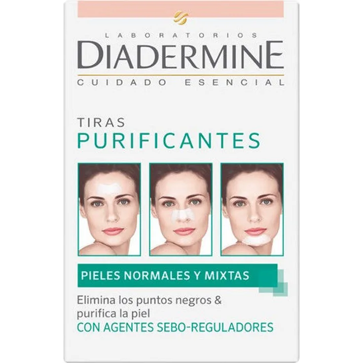 Diadermine reinigende Streifen Diadermine 6 uds, für Damen und Herren