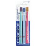 Curaprox CS5460 Handzahnbürste ultra soft, 3 Stück, farblich sortiert, Farbe nicht wählbar, sehr weiche Zahnbürste - Preisvergleich