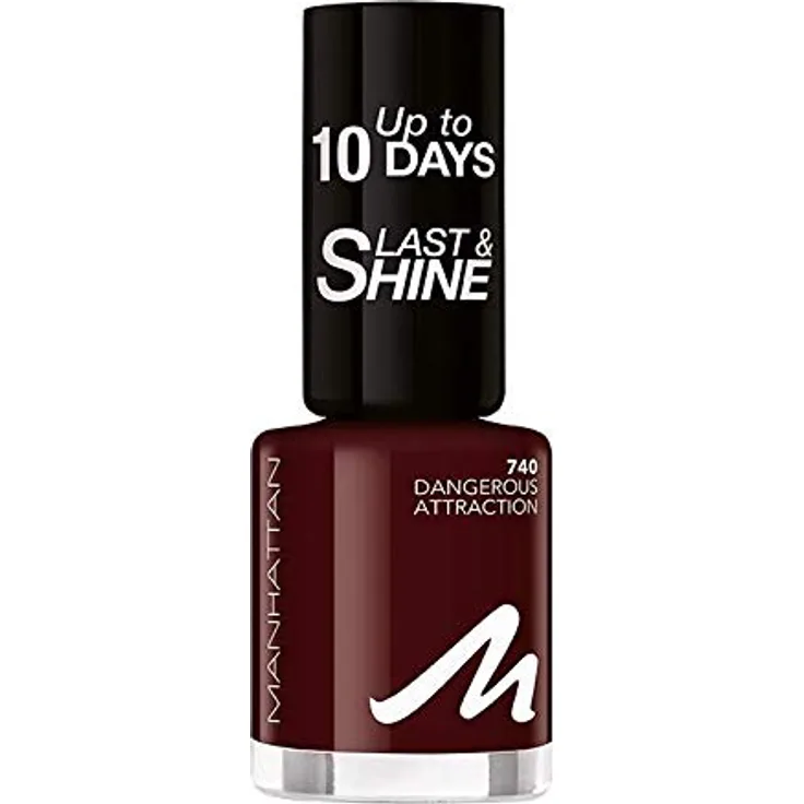 Manhattan Cosmetics Last und Shine Nagellack, Nr.740 Dangerous Attraction, 10 ml