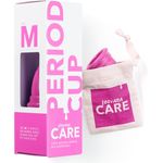 Loovara Menstruationstasse M / Größe 1 ohne Chemie, vegan, 100% Naturkautschuk, frei von Silikonen, Plastik, BPA, PVC, Phtalaten und Bleichmittel