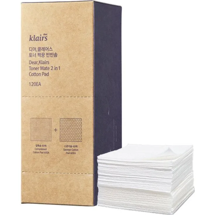 Klairs Toner Mate 2In1 Zweiseitige Pads 120 Stück