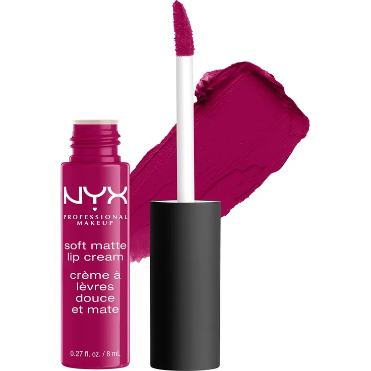Nyx Professional Makeup Soft Matte Lip Cream, Cremiges Und Mattes Finish, Hochpigmentiert, Langanhaltend, Vegane Formel, Farbton: Madrid 8 ml