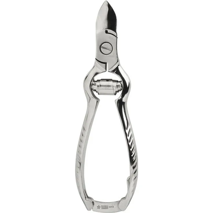 Pfeilring Nagelzange 140 mm, zum präzisen Kürzen von Finger- und Fußnägeln, rostfrei, aus vernickeltem Stahl