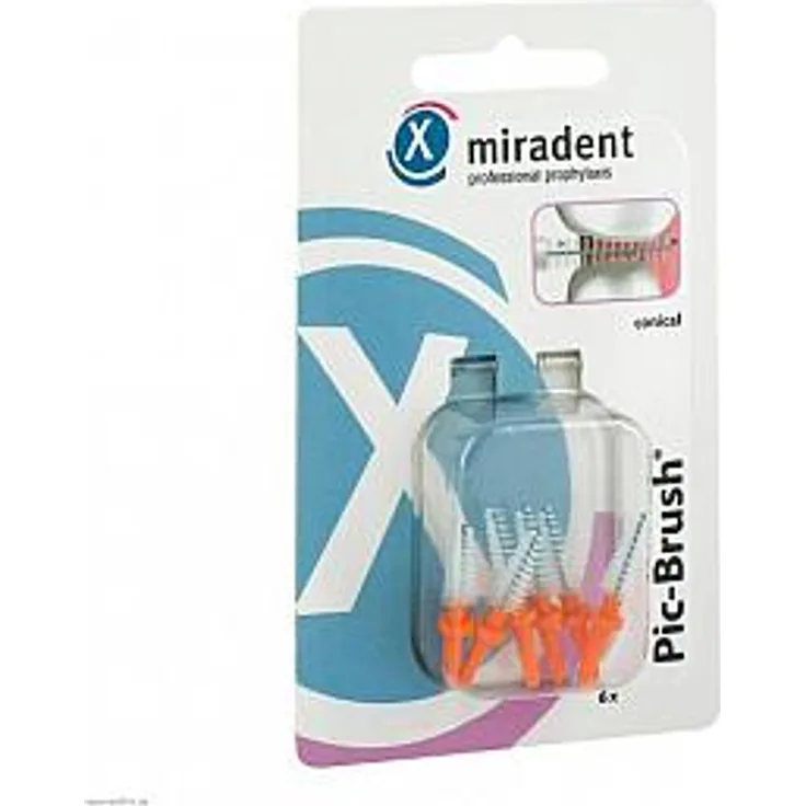 Megadent Pic Brush Interdentalb.Ersatzb.3-5 mm kon.orange 6 Stück