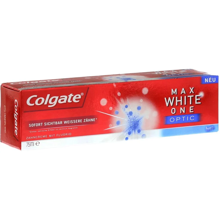 Colgate Max White Optic 75 ml, Zahnpasta mit Whitening-Effekt für weißere Zähne – Bild 2