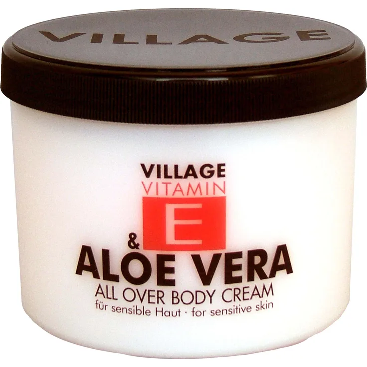 Village Vitamin E Körpercreme Aloe Vera 500 ml 