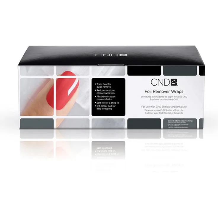 CND Folie Prep Products Foil Remover Wraps 10 Stück, Nagelfolien-Entferner10 Stück