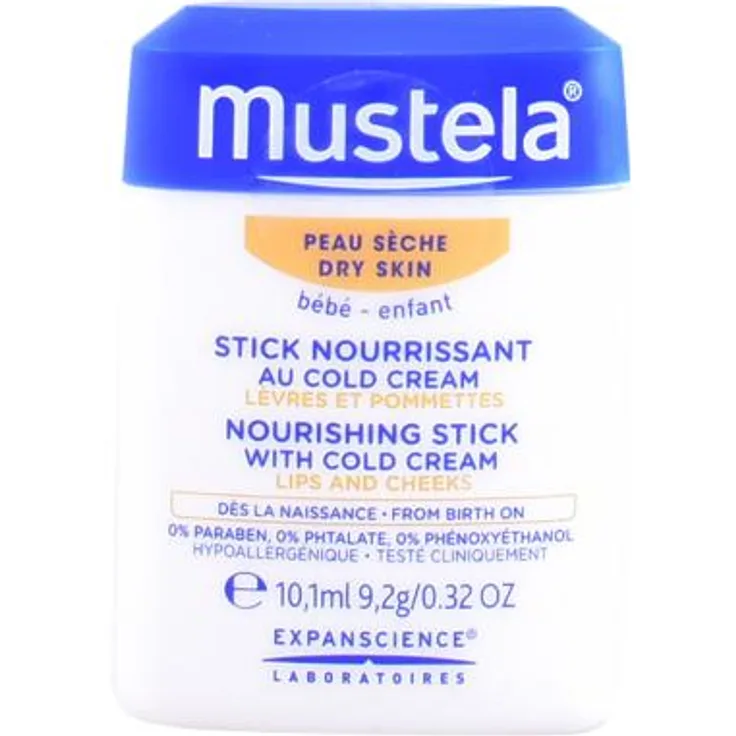 Mustela Dry Skin Nourishing Stick Cold Cream 10,1 ml für gepflegte Lippen