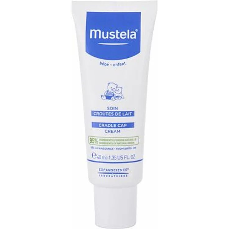 Mustela Bébé Cradle Cap Creme gegen Bildung von Schuppen auf der Kopfhaut 40 ml für Kinder – Bild 1