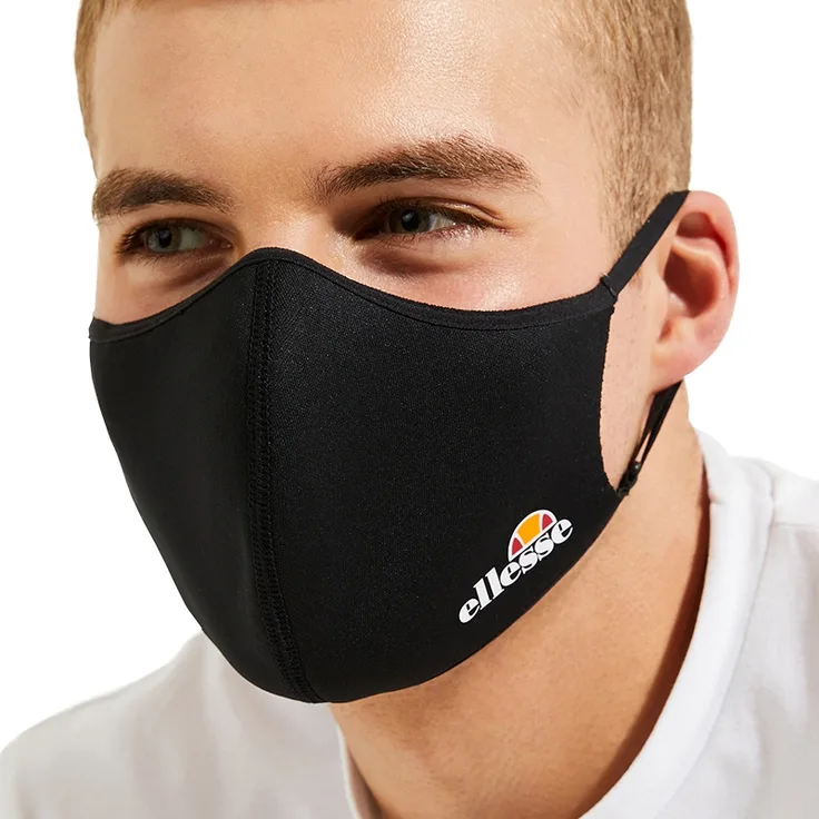 ellesse Palsito 3PK Face Covering schwarz Größe UNI