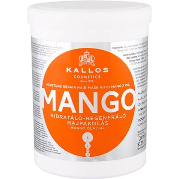Kallos Cosmetics Mango Stärkende Haarmaske 1000 ml