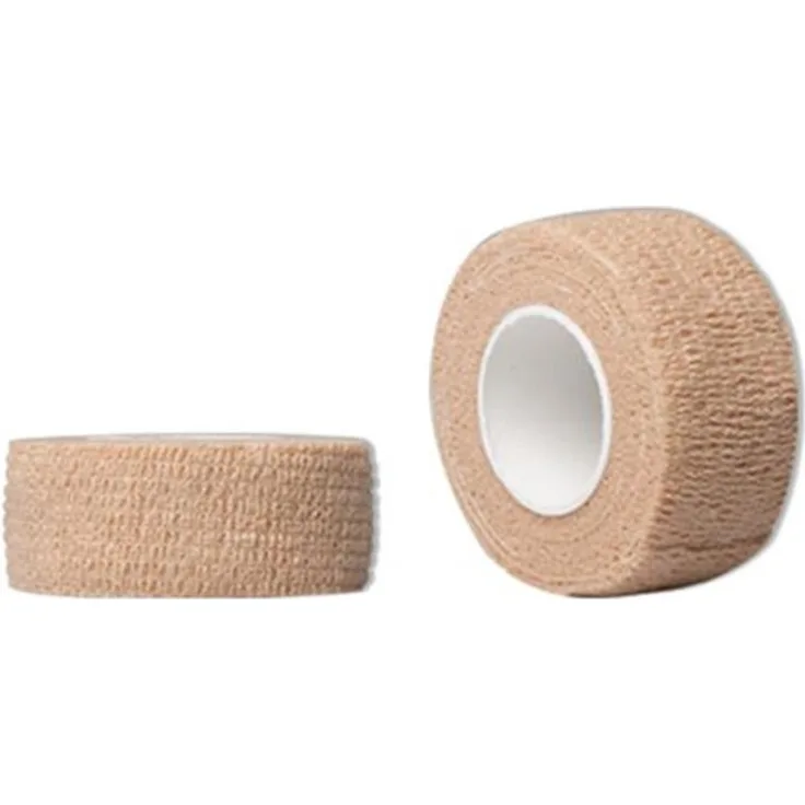 AMPri kohäsive Schnellpflaster 2 Rollen 2,5 cm x 4,5 m hautfarben