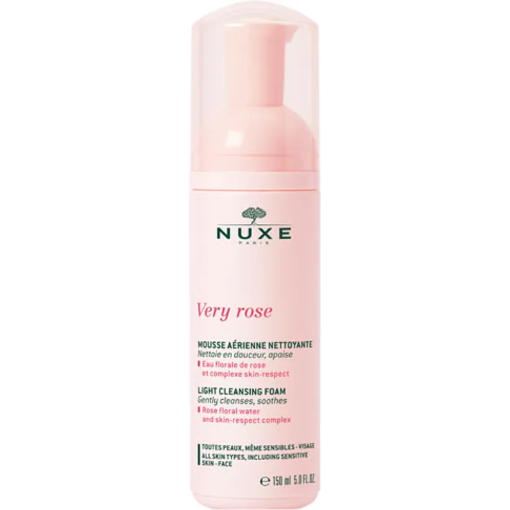 Nuxe Very Rose Light Cleansing Foam, für Damen und Herren 