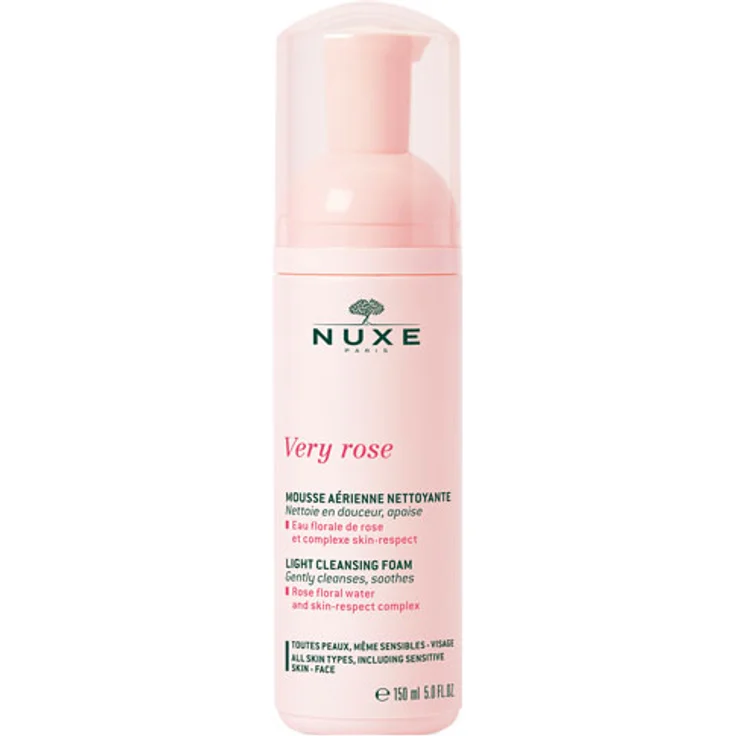 Nuxe Very Rose Light Cleansing Foam, für Damen und Herren 