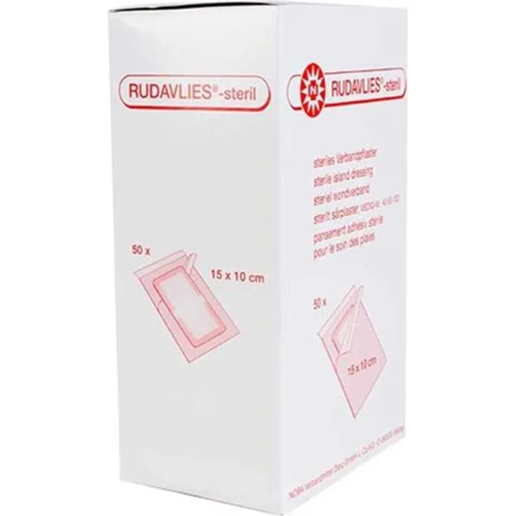 Noba Rudavlies sterile Wundpflaster 50 Stück 15 cm x 10 cm