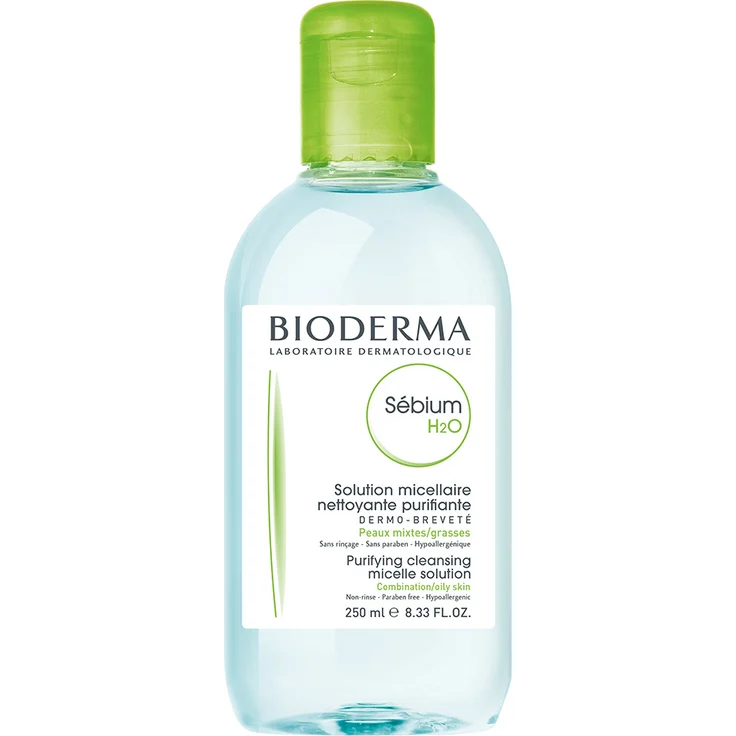 Bioderma Sébium H2O Solution Micellaire Lotion 250 ml, für Mischhaut geeignet – Bild 1