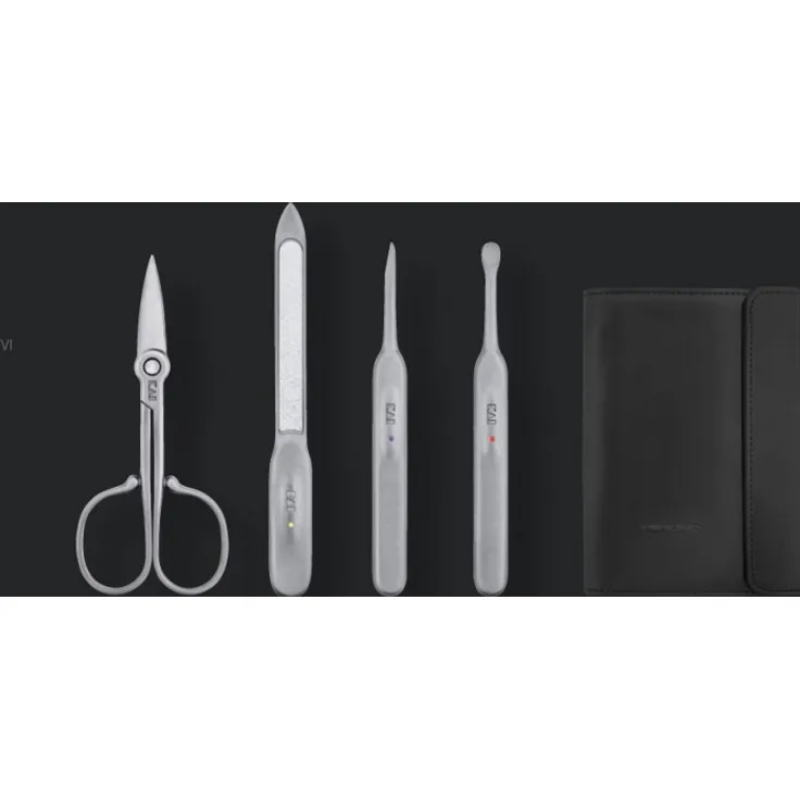 Kai Mimuno Nagelpflegeset 4-teilig mit Nagelschere PQ-2102, für gepflegte Hände & Füße