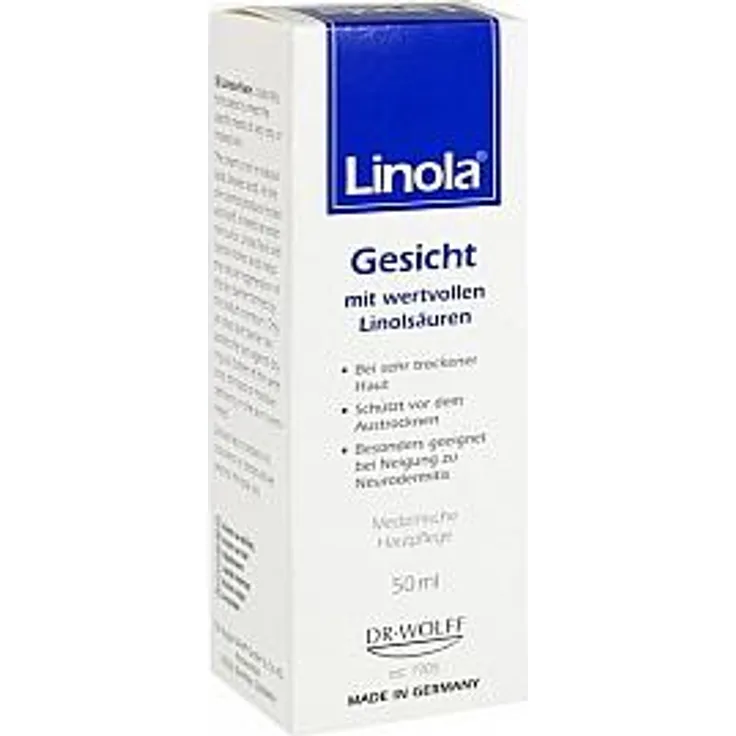 Linola Gesicht - Creme Bodylotion 50 ml mit pflegender Wirkung