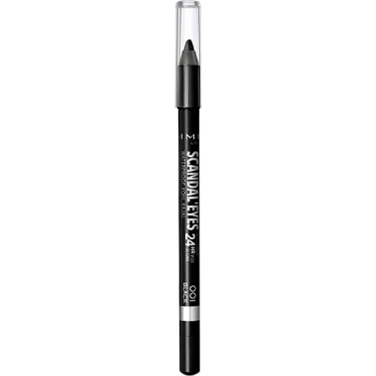 Rimmel Augen Make-up Scandaleyes kohl kajal waterproof #001-black 1,2 g 