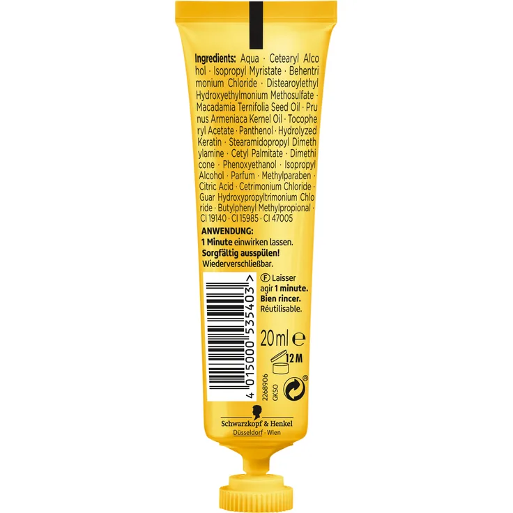 Gliss Kur Soforthilfe Intensivkur Oil Nutritive Sos 20 ml