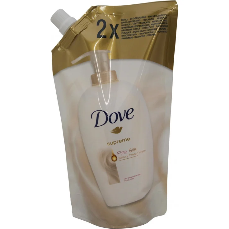Dove Pflegende Hand-Waschlotion fine silk Nachfüllbeutel 500 ml für Alle Hauttypen geeignet – Bild 1