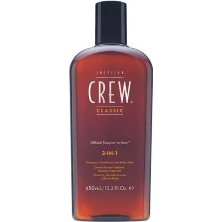 American Crew Hair and Body Care 3-in-1 Shampoo, Conditioner and Body Wash 450 ml