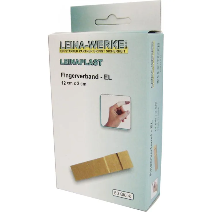 LEINA-WERKE 72000 Fingerverband-12 cm x 2 cm elastisch, EL, Set of 50