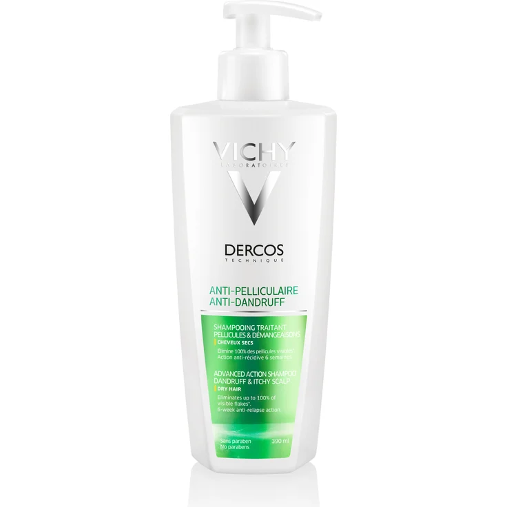 Vichy Dercos Anti-Dandruff Shampoo gegen Schuppen für trockenes Haar 390 ml – Bild 1