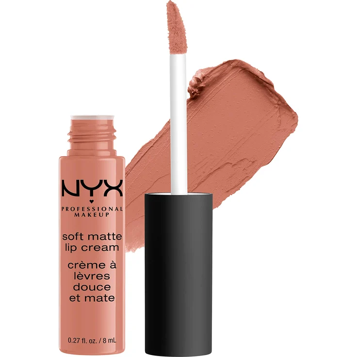 Nyx Professional Makeup Soft Matte Lip Cream, Cremiges Und Mattes Finish, Hochpigmentiert, Langanhaltend, Vegane Formel, Farbton: Athens 8 ml – Bild 1