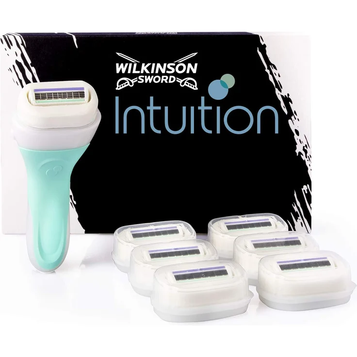 Wilkinson Sword Intuition Sensitive Care Damen Rasierer mit 6 Ersatzklingen – Bild 1