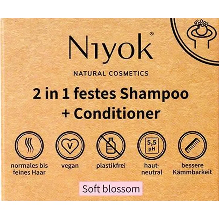 Nivea Niyok 2in1 festes Shampoo u. Conditioner 80 g