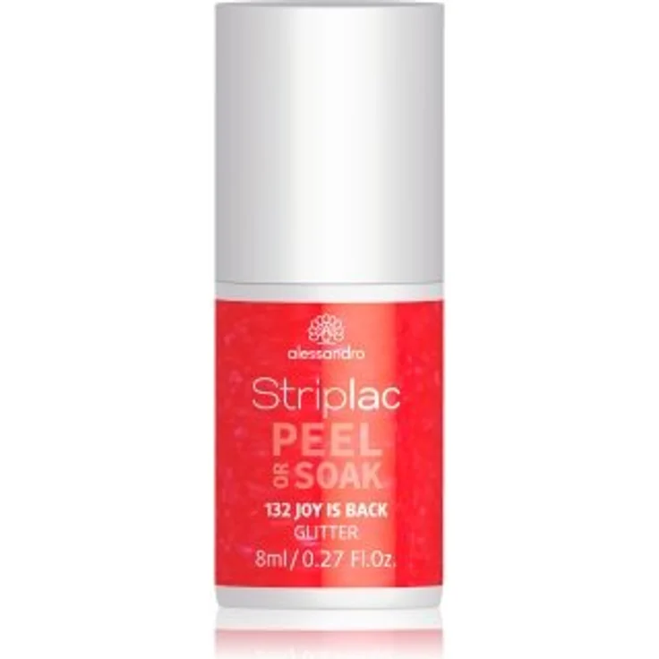 Alessandro Striplac Peel or Soak 132 Joy Is Back 8 ml, Farbton: Rot – Bild 1