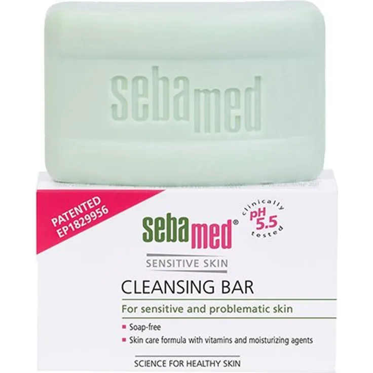 Sebamed Sensitive Skin Cleansing Bar Gesichtsreinigungswürfel 100G mit einer reinigenden Wirkung