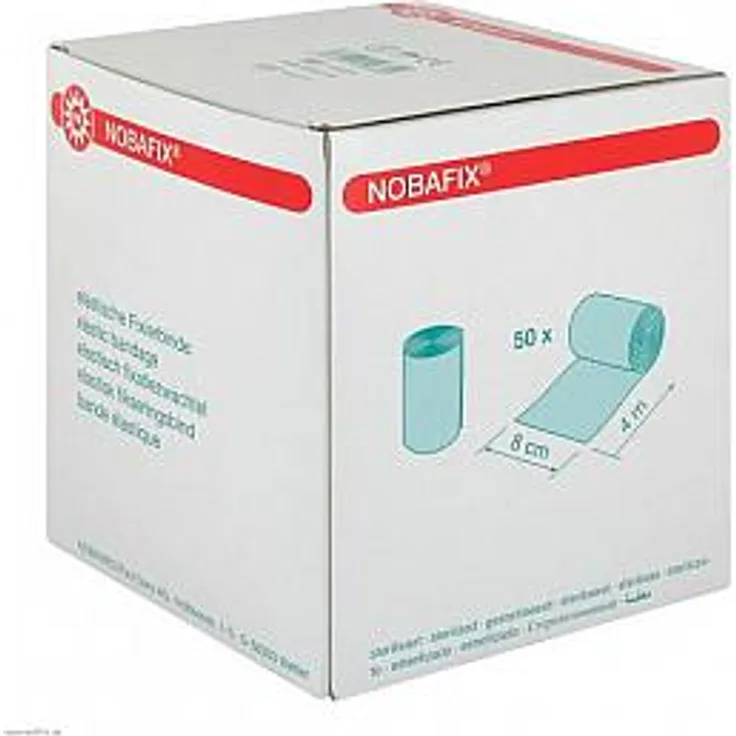 Nobamed Paul Danz Nobafix Fixierbinden elast.8 cmx4 m 50 St.