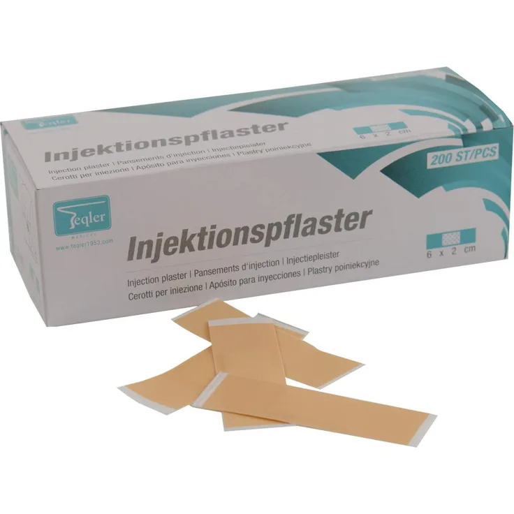 Teqler T-603931 Injektionspflaster, 6 cm x 2 cm (200-er Pack)