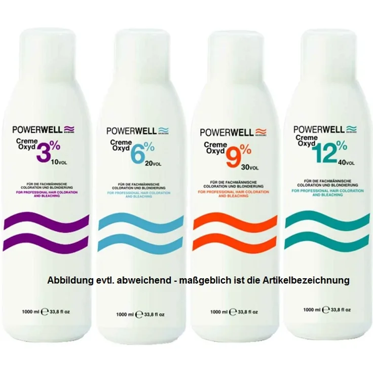 Powerwell Entwickler H2O2 Creme-Oxyd 6 % 1000 ml