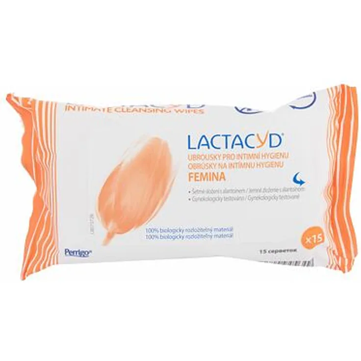 Lactacyd Femina Reinigende Intimpflegetücher 15 Stück