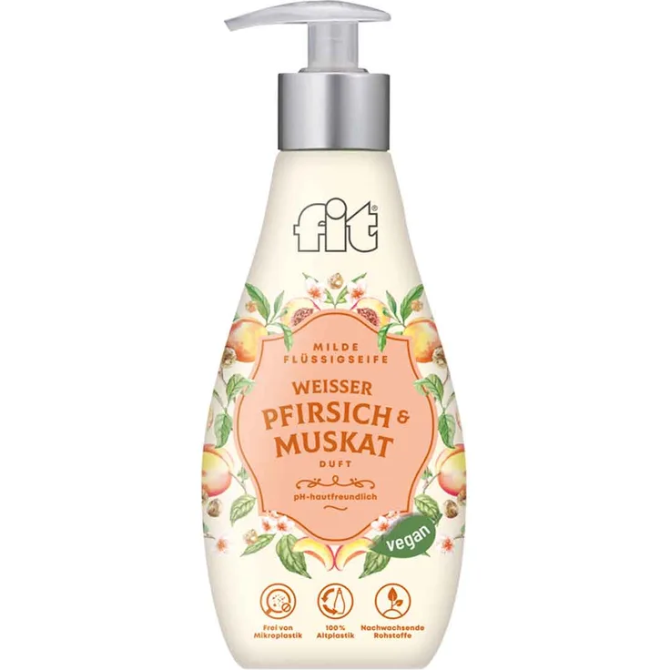 Fit Flüssigseife Weißer Pfirsich und Muskat Duft Gewürz Edition 400ml